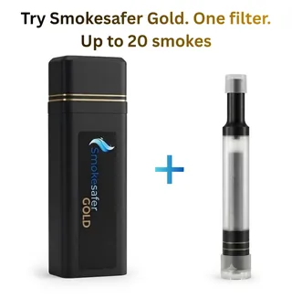 Smokesafer Smart Case bundled with one Smokesafer Gold filter