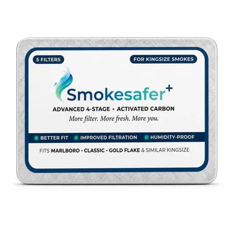 Smokesafer Plus pack with five reusable multi-fit filters